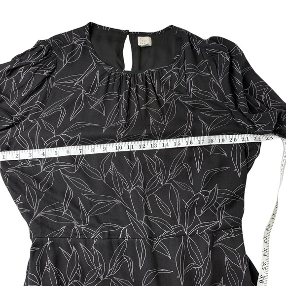 A New Day Dress SZ XL Black Purple Whimsigoth Witchy Fall Long Sleeve Vamp - Picture 7 of 9